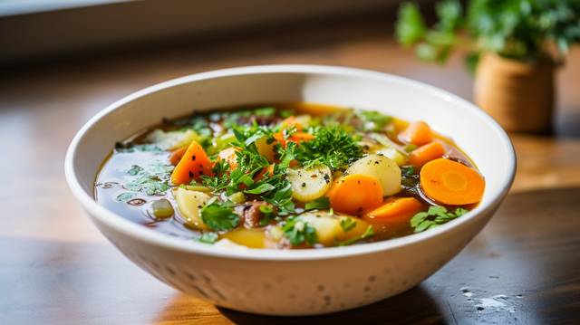 Bone Broth Vegetable Soup