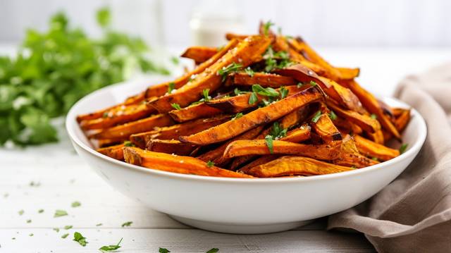 Caesar Style Roasted Sweet Potato Fries