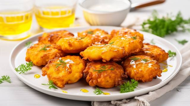 Carrot and Ginger Baked Fritters