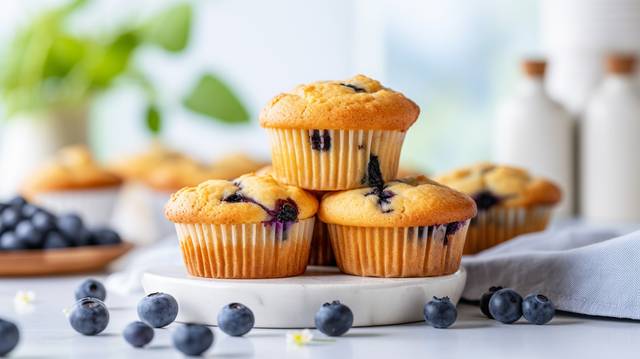 Delicious Blueberry and Oat Muffins