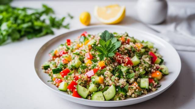 Frosty Quinoa Salad With Fresh Herbs