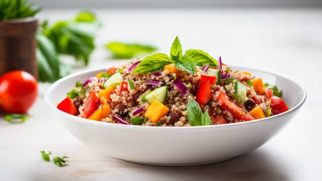 Golden Quinoa Salad with Fresh Herbs & Lemon