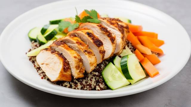 Grilled Chicken with Quinoa Salad