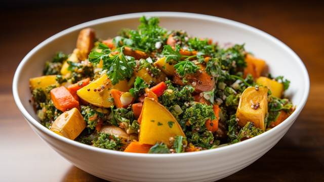 Quinoa Salad with Roasted Root Vegetables