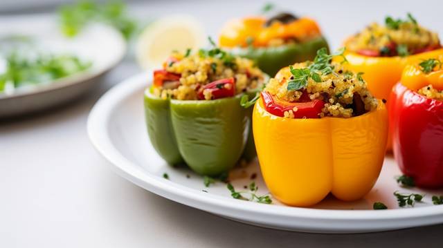 Quinoa Stuffed Bell Peppers