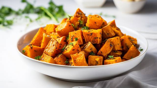 Roasted Sweet Potatoes with Fresh Herbs