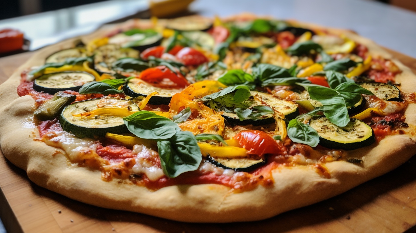 Gluten-Free Buckwheat Pizza with Fresh Basil and Garlic Oil