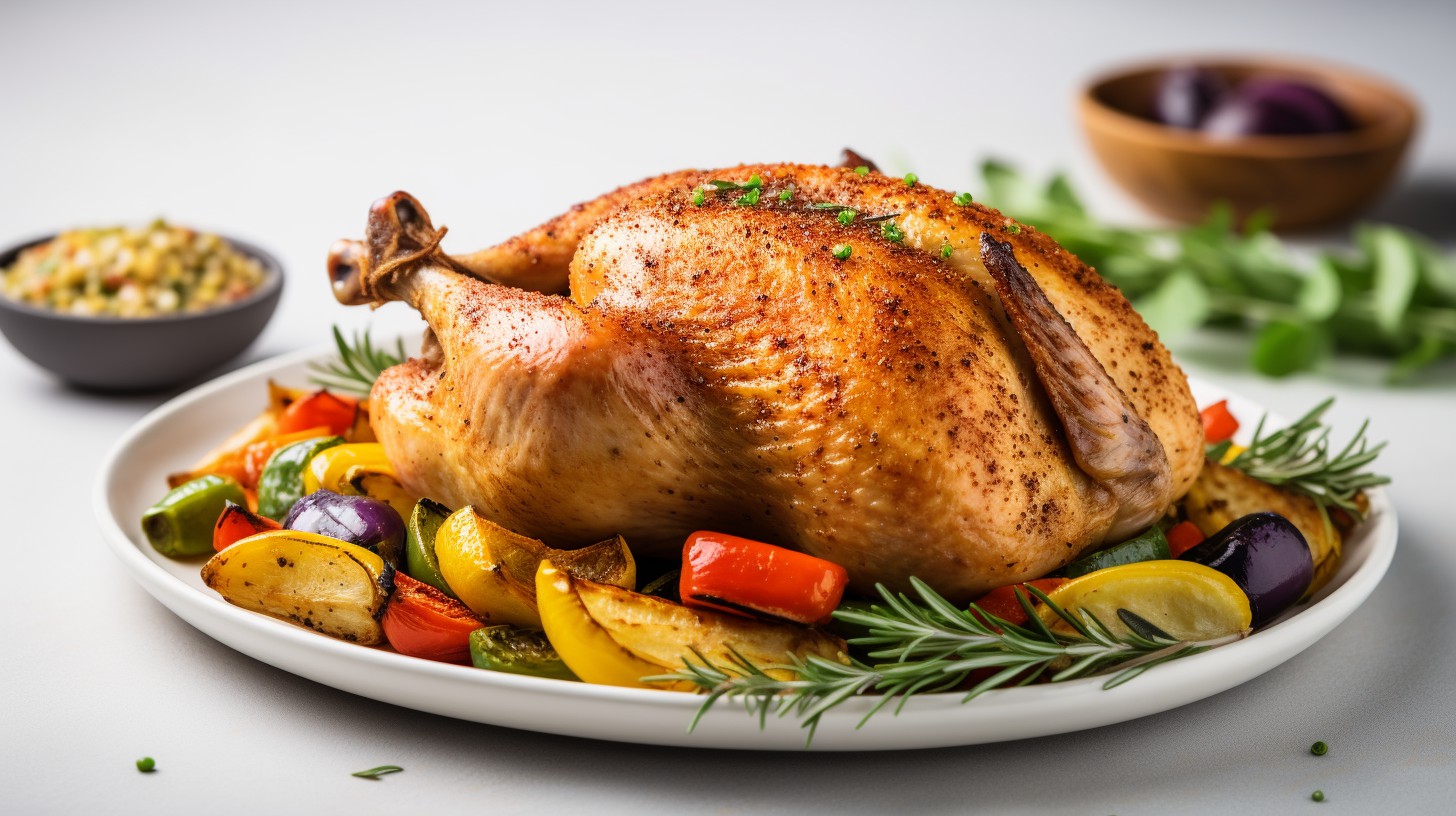 Herb Roasted Chicken with Steamed Quinoa and Vegetables