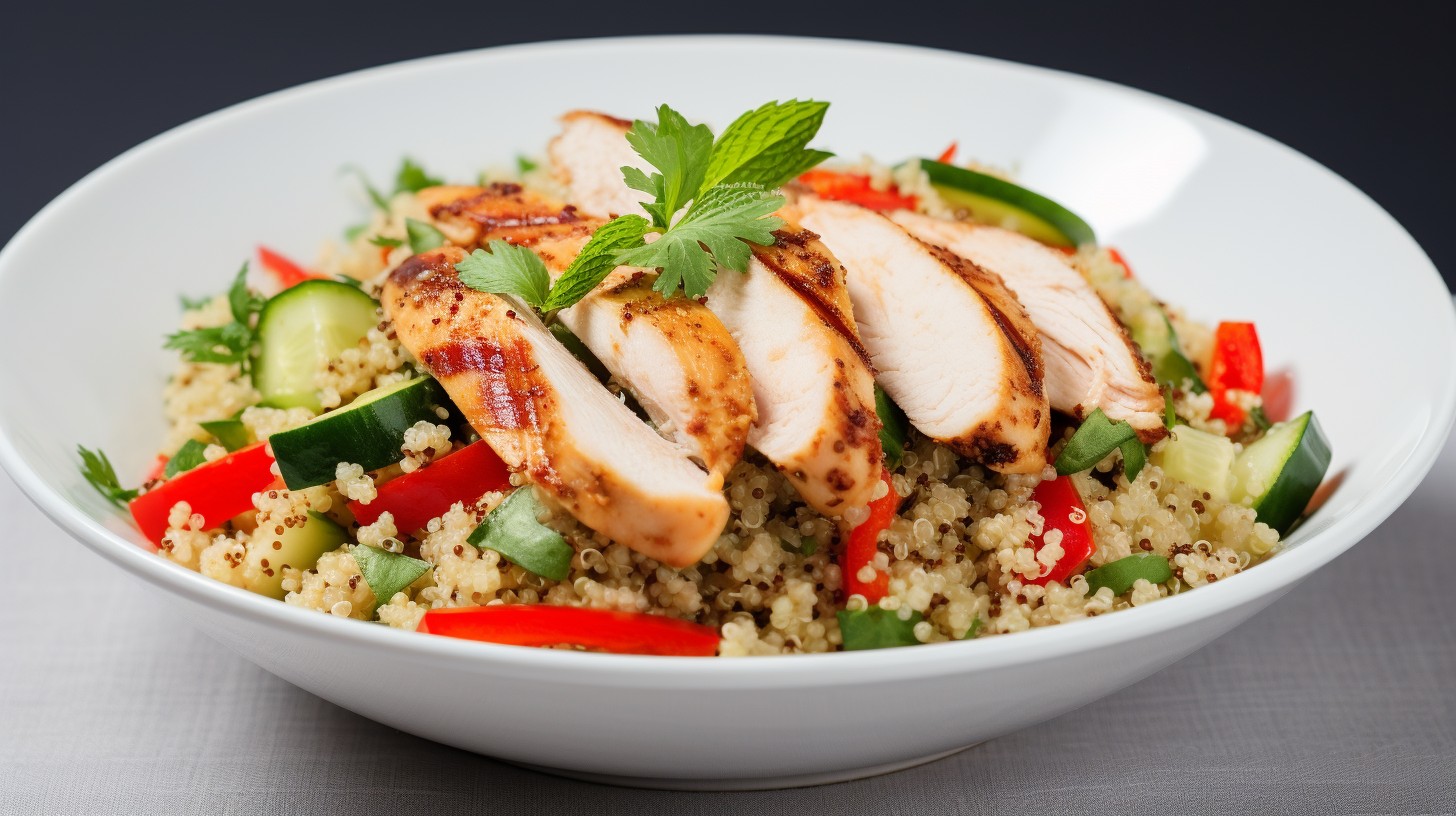 Histamine Friendly Quinoa Salad with Grilled Chicken