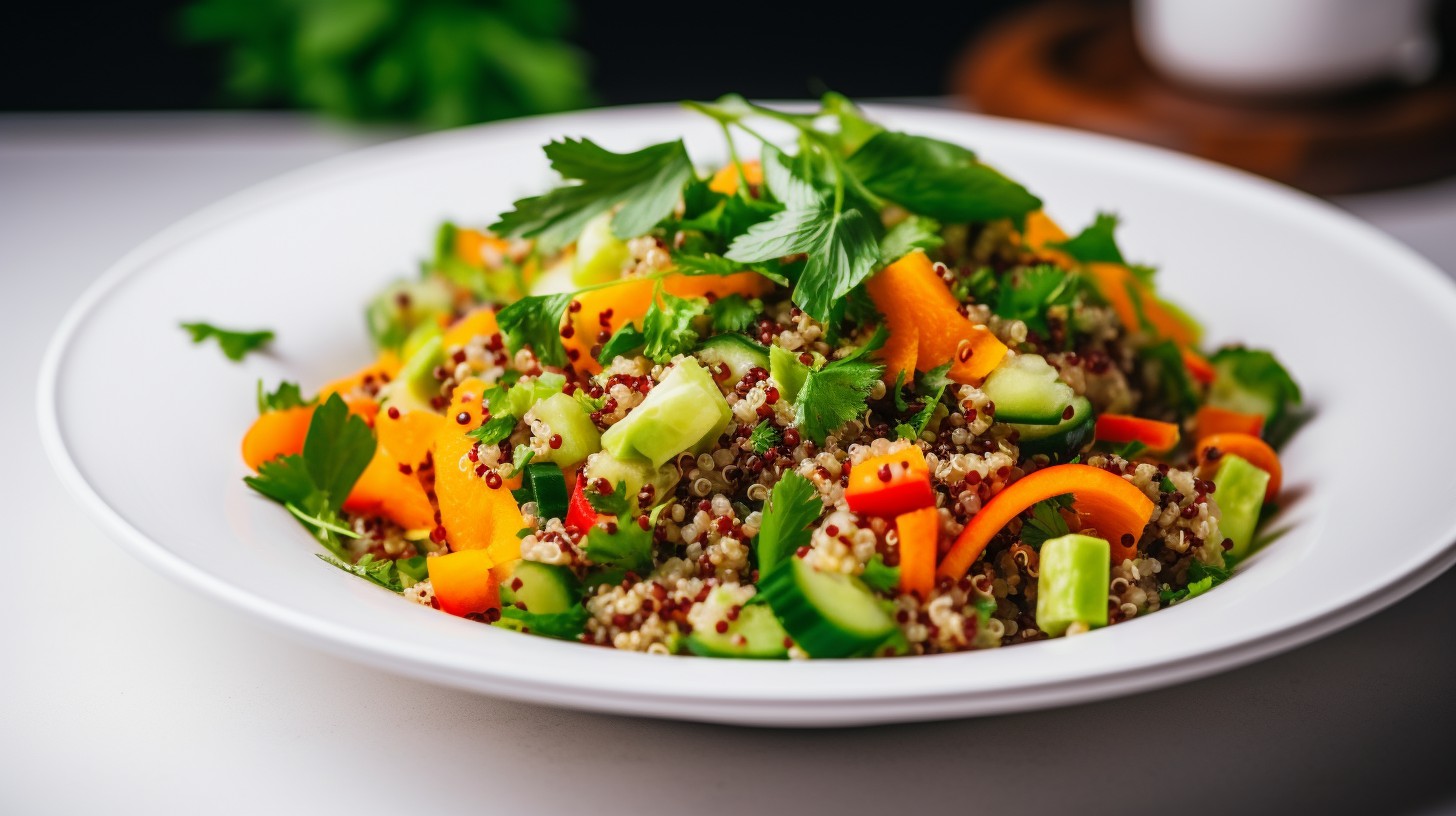 Quinoa and Carrot Salad with Fresh Herbs