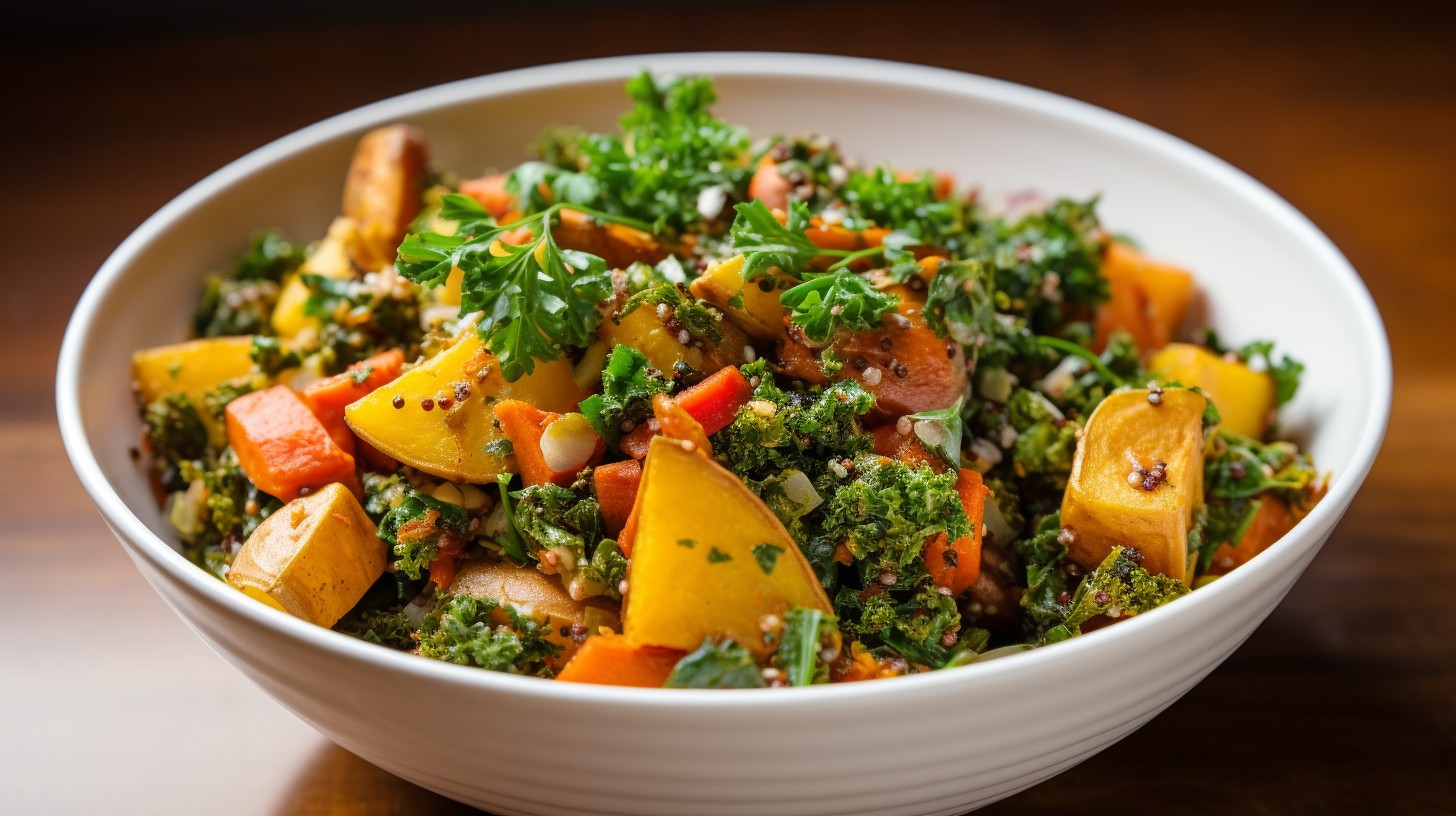 Quinoa Salad with Roasted Root Vegetables