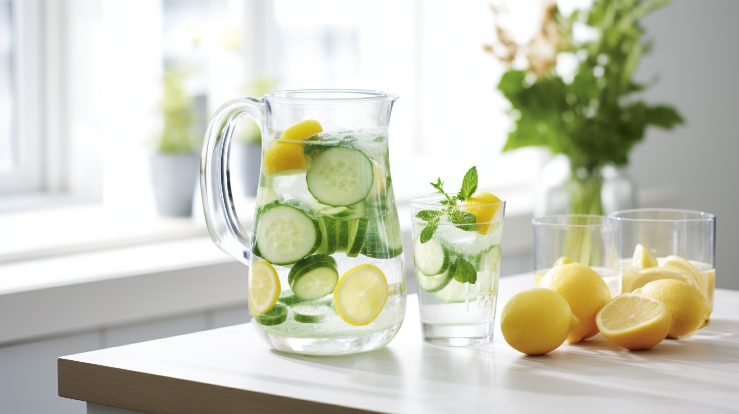 Refreshing Mint & Cucumber Infused Water