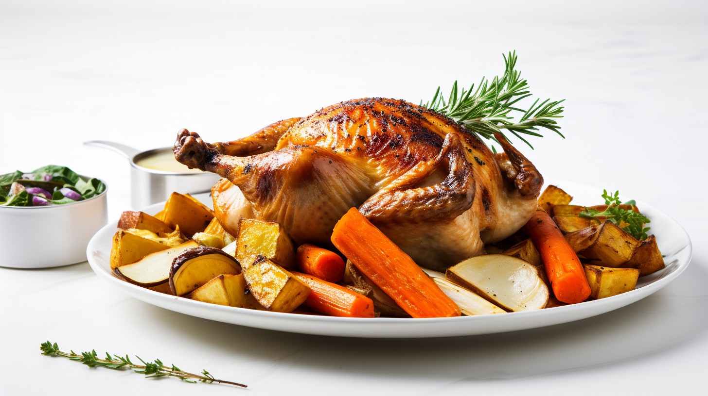 Roasted Chicken with Herbs and Root Vegetables