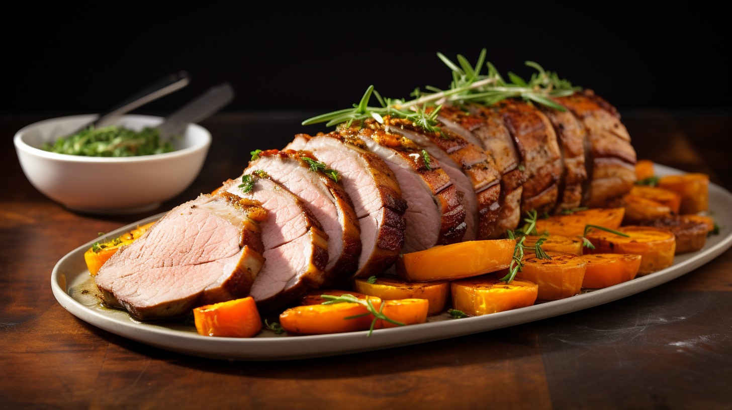 Roasted Pork Tenderloin with Baked Sweet Potatoes