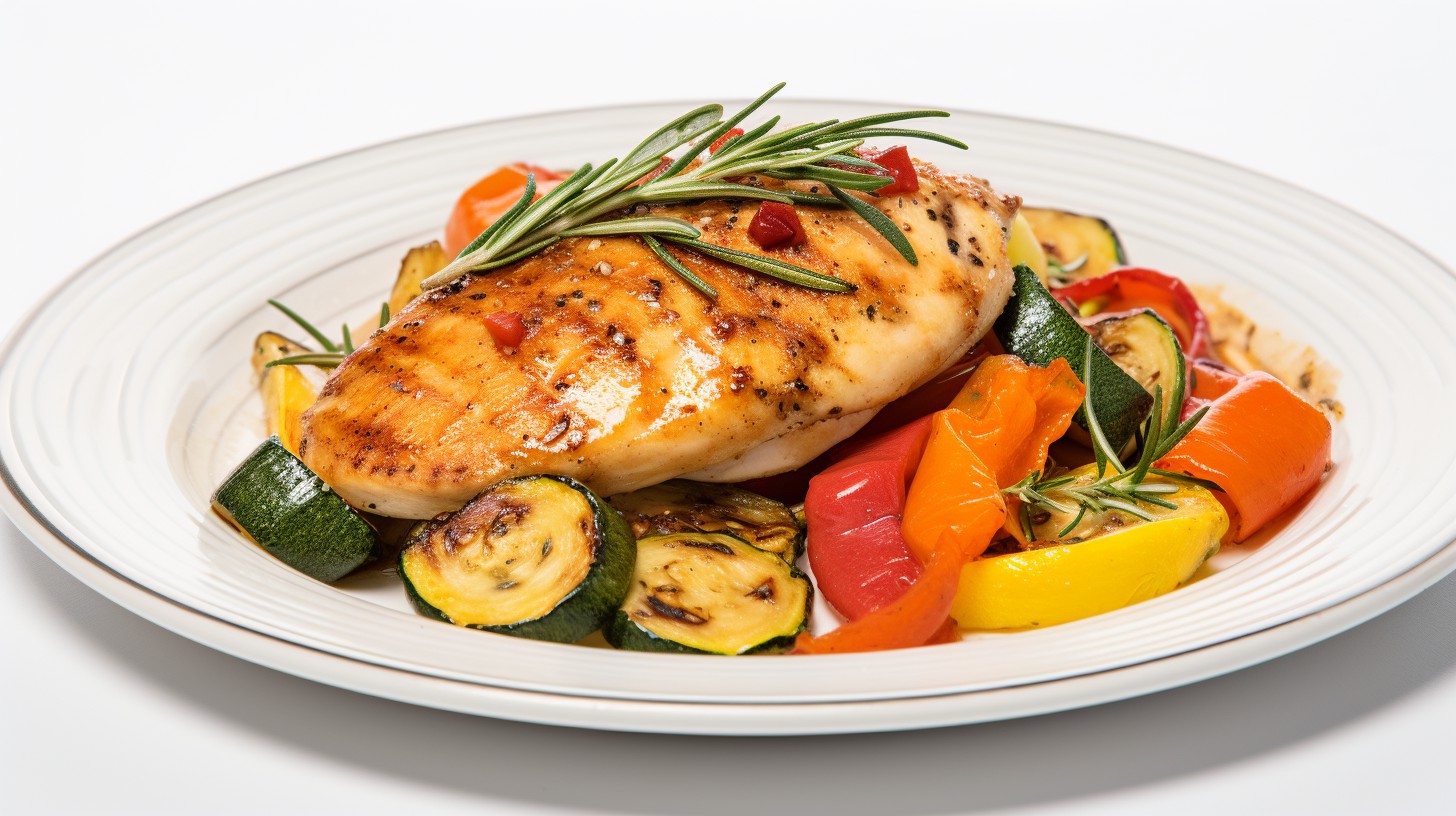 Rosemary Chicken with Zucchini and Bell Peppers