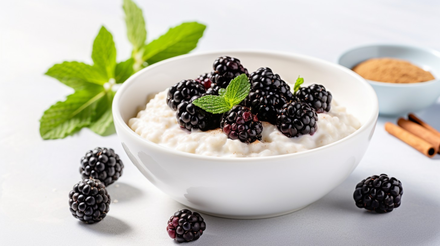 Vanilla Rice Pudding with Fresh Berries