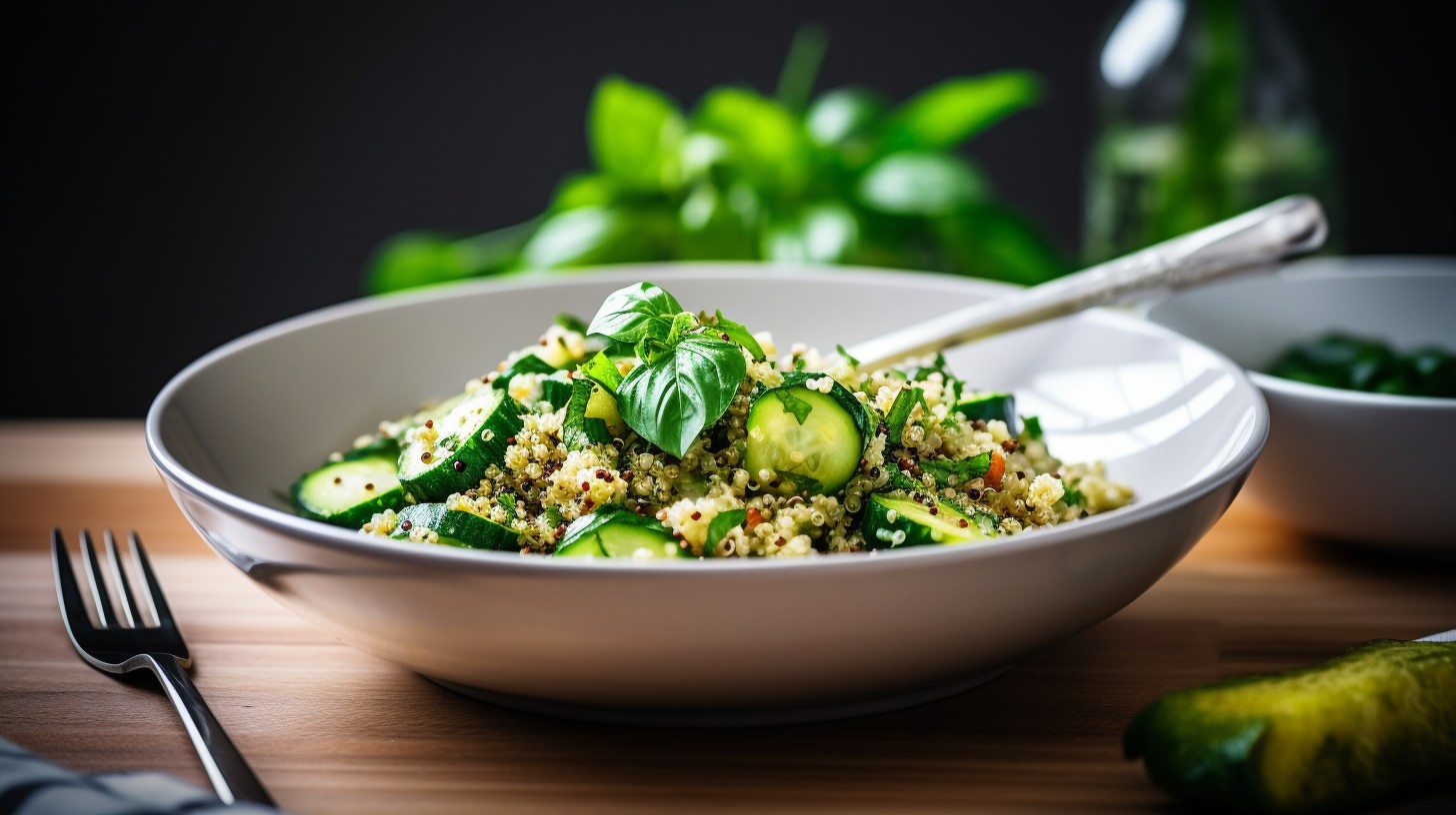 Zucchini and Basil Quinoa Salad